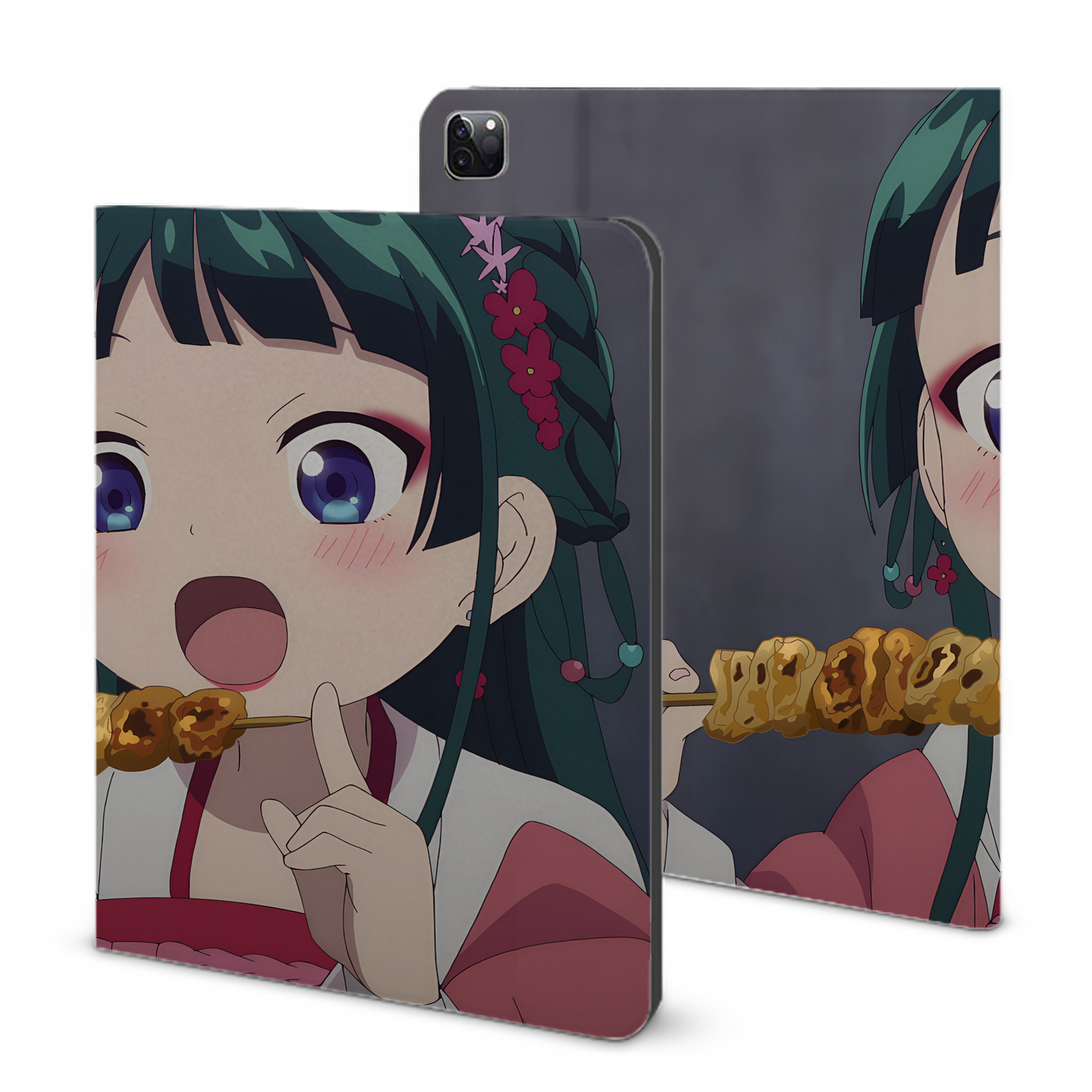 （画像用） 薬屋のひとりごと The Apothecary Diaries IPad ケース ブック型 PUレザー TPU 耐衝撃 軽量 薄型 ペン収納なし 全面保護 IPad 各モデル対応